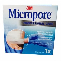 3M Micropore Papel Blanco 2.5x5